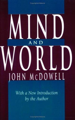 Mind and World by John McDowell book cover