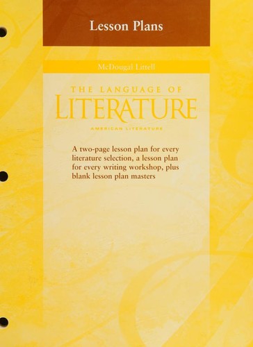 The Language of Literature: Grade 11 by McDougal Littell book cover