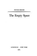 The Empty Space by Peter Brook book cover