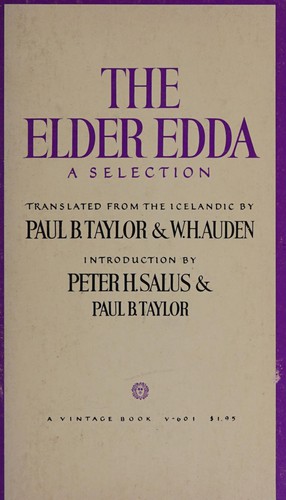 The Elder Edda: A Book of Viking Lore by Paul Beekman Taylor, W. H. Auden book cover