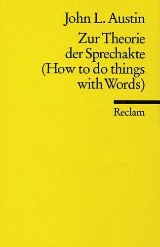 How to Do Things with Words by J.L. Austin book cover
