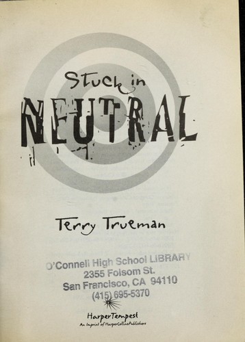 Stuck in Neutral by Terry Trueman book cover
