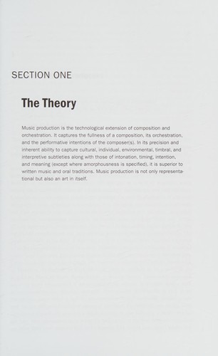 The Art of Music Production: The Theory and Practice by Richard James Burgess book cover