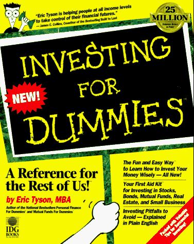 Investing for Dummies by Eric Tyson book cover