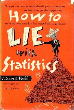 How to Lie with Statistics by Darrell Huff book cover