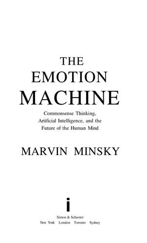The Emotion Machine by Marvin Minsky book cover