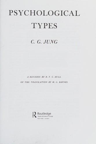 Psychological Types by Carl G. Jung book cover