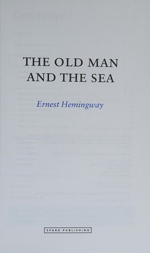 The Old Man and the Sea by Ernest Hemingway book cover