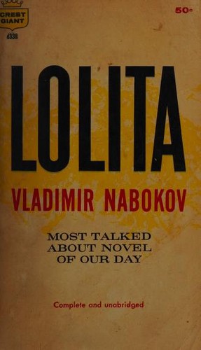 Lolita by Vladimir Nabokov book cover