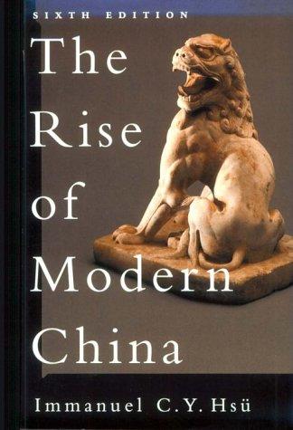 The Rise of Modern China by Immanuel C. Y. Hsu book cover