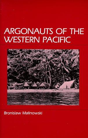 Argonauts of the Western Pacific by Bronislaw Malinowski book cover