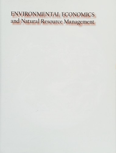 Natural Resource Management: The Economics of Sustainability by David A. Anderson & John T. McCloy book cover