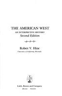 The American West: A History by Robert V. Hine and John Mack Faragher book cover