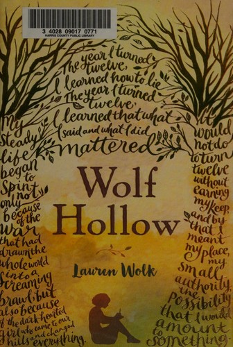 Wolf Hollow by Lauren Wolk book cover