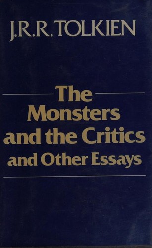 The Monsters and the Critics by J.R.R. Tolkien book cover