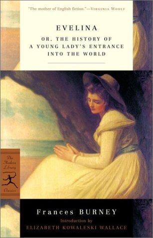 Evelina; or, The History of a Young Lady's Entrance into the World by Frances Burney book cover