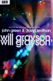 Will Grayson, Will Grayson by John Green and David Levithan book cover
