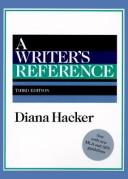 A Writer's Reference by Diana Hacker and Nancy Sommers book cover