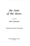 The Time of the Doves by Mercè Rodoreda book cover