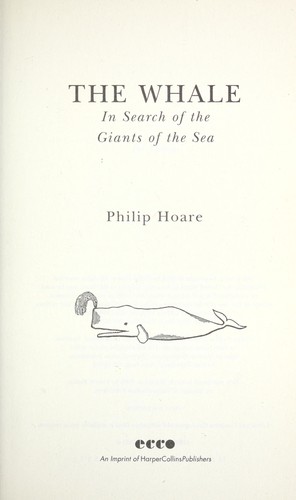 The Whale by Philip Hoare book cover