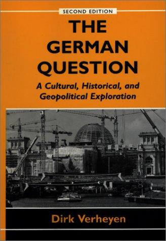 The German Question: A New History of the Thirty Years' War by Dirk Verheyen book cover