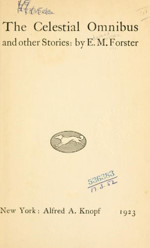 The Celestial Omnibus by E.M. Forster book cover
