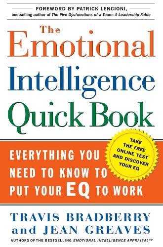 The Emotional Intelligence Quick Book by Travis Bradberry and Jean Greaves book cover