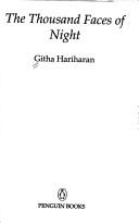 A Thousand Faces of Night by Githa Hariharan book cover