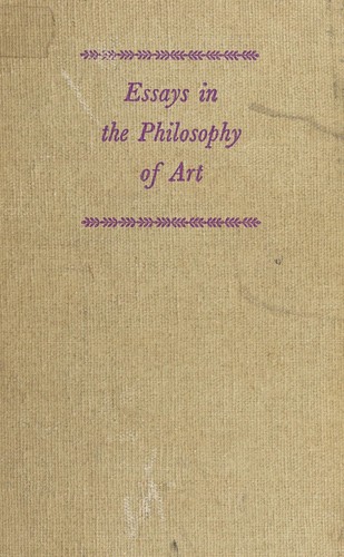 Essays in the Philosophy of Art by R. G. Collingwood book cover
