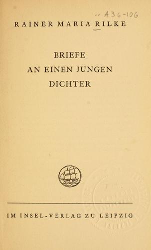 Letters to a Young Poet by Rainer Maria Rilke book cover