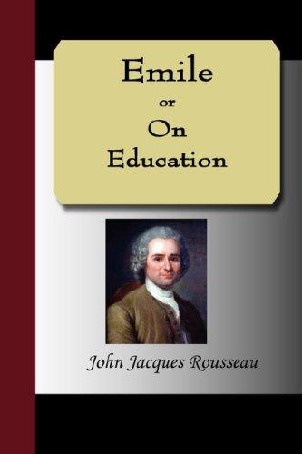 Emile, or On Education by Jean-Jacques Rousseau book cover
