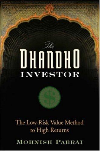 The Dhandho Investor: The Low-Risk Value Method to High Returns by Mohnish Pabrai book cover