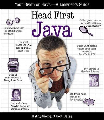 Head First Java by Kathy Sierra and Bert Bates book cover