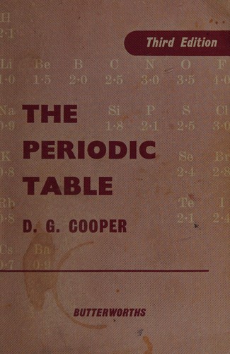 The Periodic Table by Cooper, D. G. book cover