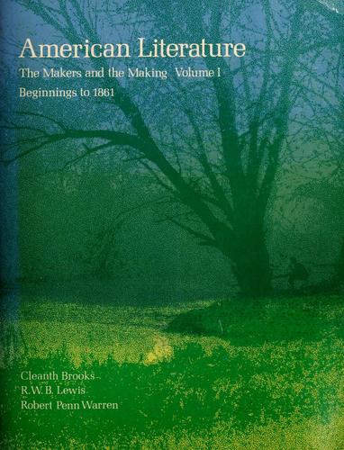 American Literature: A Very Short Introduction by Cleanth Brooks, R. W. B. Lewis, Robert Penn Warren book cover