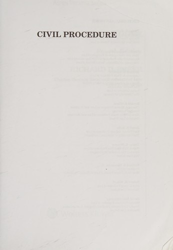 Civil Procedure (Hornbook Series) by Richard D. Freer book cover