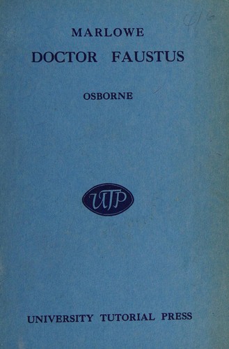 The Tragical History of the Life and Death of Doctor Faustus by Christopher Marlowe book cover