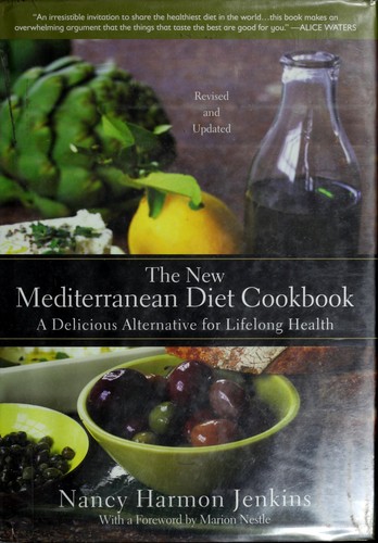 The New Mediterranean Diet Cookbook by Nancy Harmon Jenkins book cover