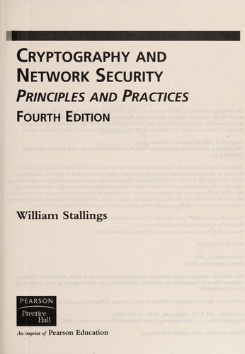 Cryptography and Network Security: Principles and Practice by William Stallings book cover