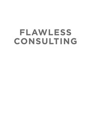 Flawless consulting by Peter Block book cover