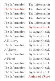 The Information: A History, a Theory, a Flood by James Gleick book cover
