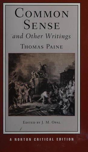 Common Sense and Other Writings by Thomas Paine book cover