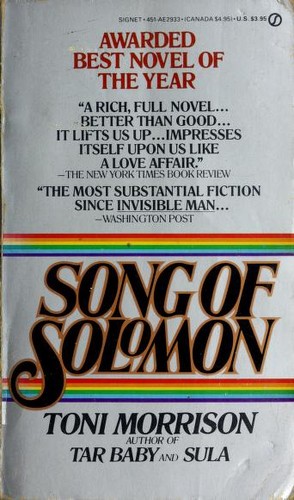 Song of Solomon by Toni Morrison book cover
