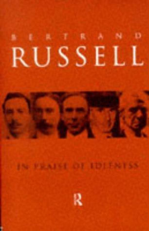 In Praise of Idleness by Bertrand Russell book cover