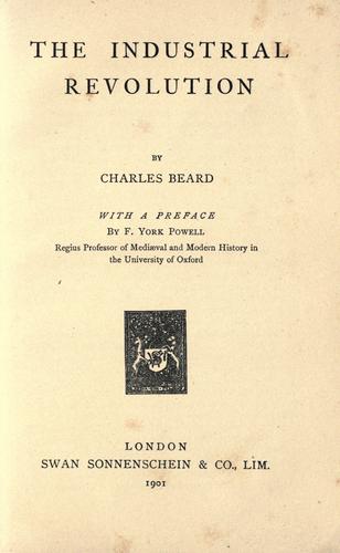 The Industrial Revolution: A Very Short Introduction by Charles Austin Beard book cover