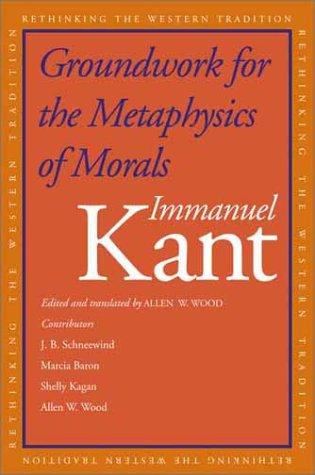 Groundwork for the Metaphysics of Morals by Immanuel Kant book cover