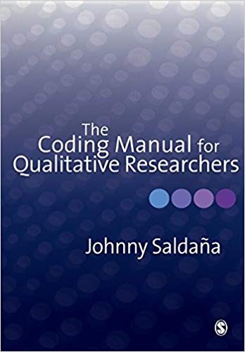 The Coding Manual for Qualitative Researchers by Johnny Saldana book cover