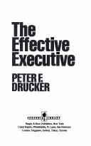 The Effective Executive by Peter F. Drucker book cover