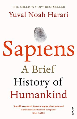 Sapiens: A Brief History of Humankind by Yuval Noah Harari book cover