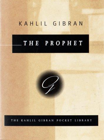 The Prophet by Kahlil Gibran book cover